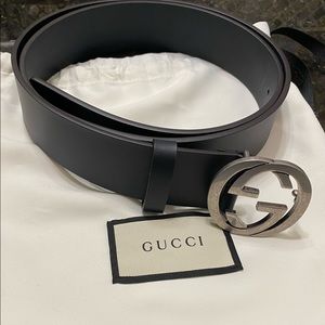 Dark Navy Gucci Belt